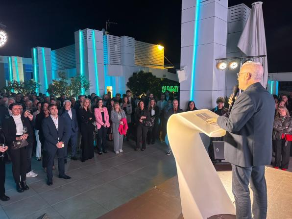 L'alcalde de Salou Pere Granados, durant el seu discurs