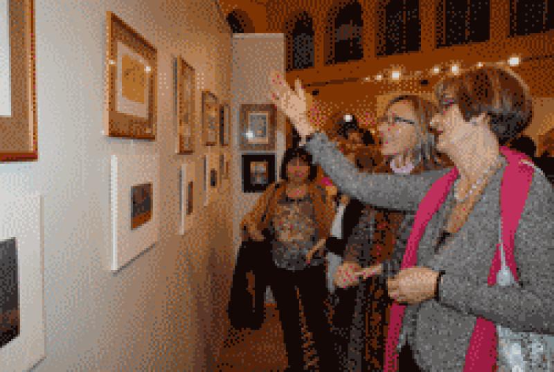 Lartista Rosa Figueras presenta les seves creacions al Palau de la Diputaci&oacute;