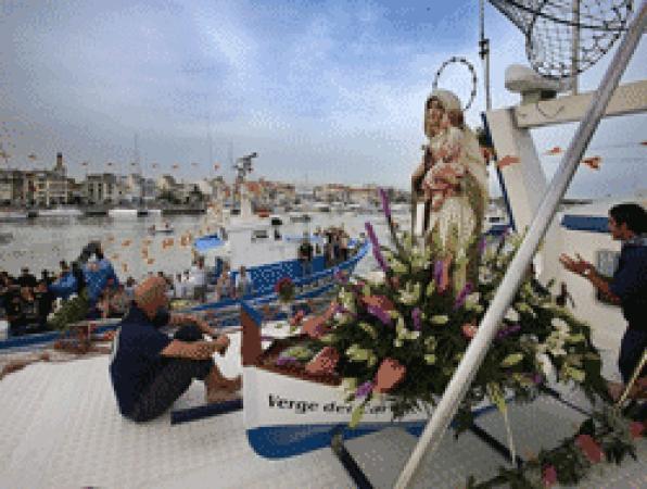 Tarragona celebrates the Feast of the Virgen del Carmen in the Seraglio