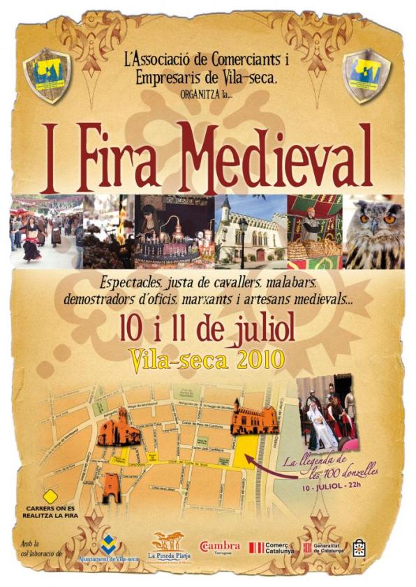 La primera Feria Medieval de Vila-seca, los días 10 y 11 de julio