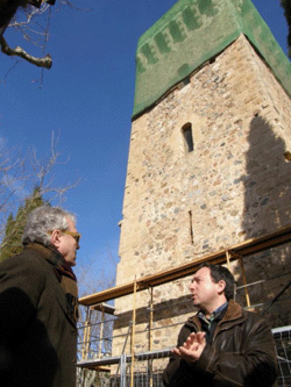 Starts the restoration work of the torre de lŽErmita de la Mare de Déu del Camí of Cambrils