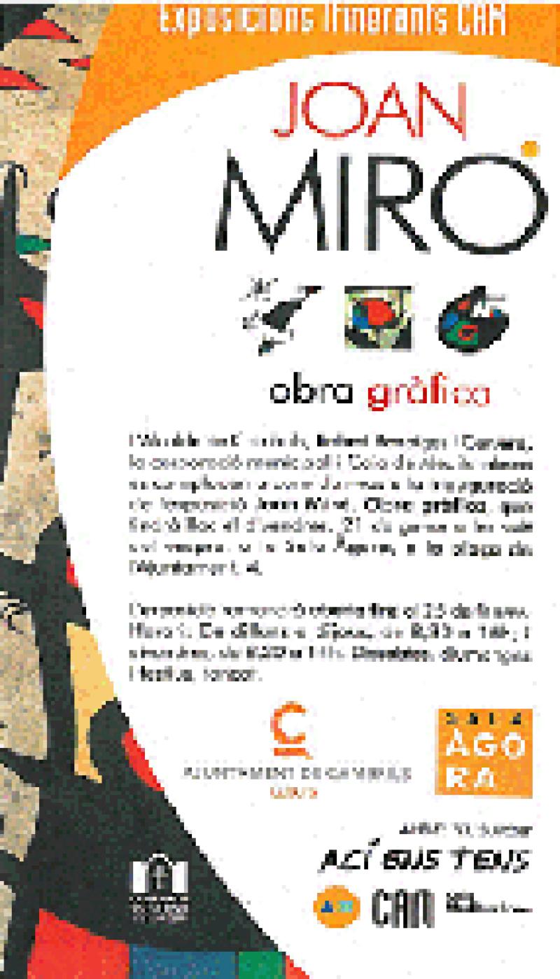 SŽinaugura a Cambrils lexposici&oacute;  "Joan Mir&oacute;. Obra Gr&agrave;fica"