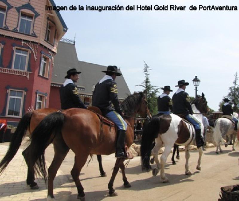 Larry Hagman (JR of Dallas) and Vicky Martin Berrocal open the Golden River Hotel of PortAventura 1