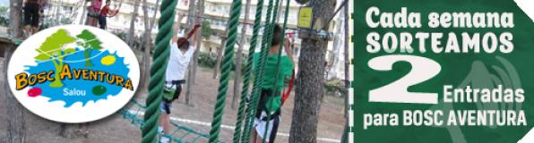 Join the weekly draw for two tickets to go to Bosc Aventura Salou 2