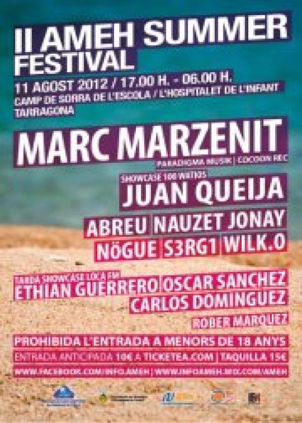 L'Hospitalet de l'Infant host this Saturday 11 August the Summer II Ameh Festival
