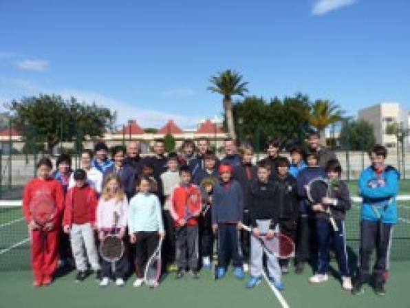 LHospitalet de lInfant acull una estada de la federació de tennis francesa