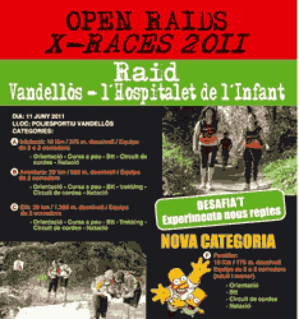 Los Open Raid X-Race 2011 llegan a Vandellòs y L'hospitalet de L'Infant