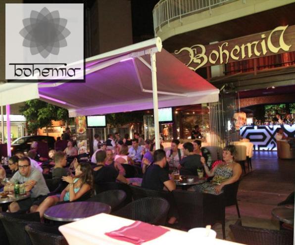 The terrace of Bohemia in Salou