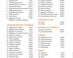 Disset Restaurant Menu; Salou.Costa Dorada 3