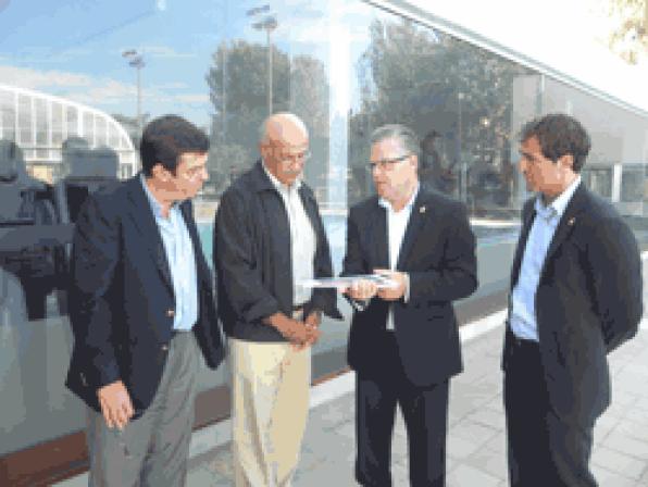Salou recibe la visita del presidente del Comité Internacional de los Juegos del Mediterráneo