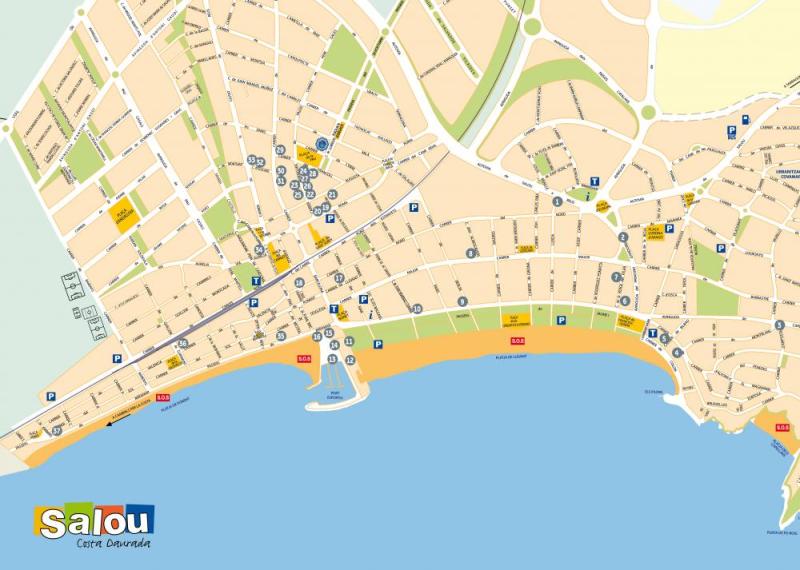salou tourist map