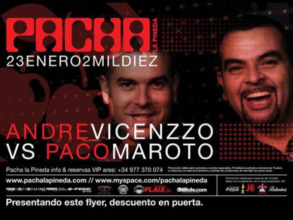 Costa Dorada de noche: La Pineda: Pacha. Dj Battle.