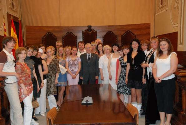 Agentes de turismo rusos visitan la Costa Dorada de la mano de la Diputación